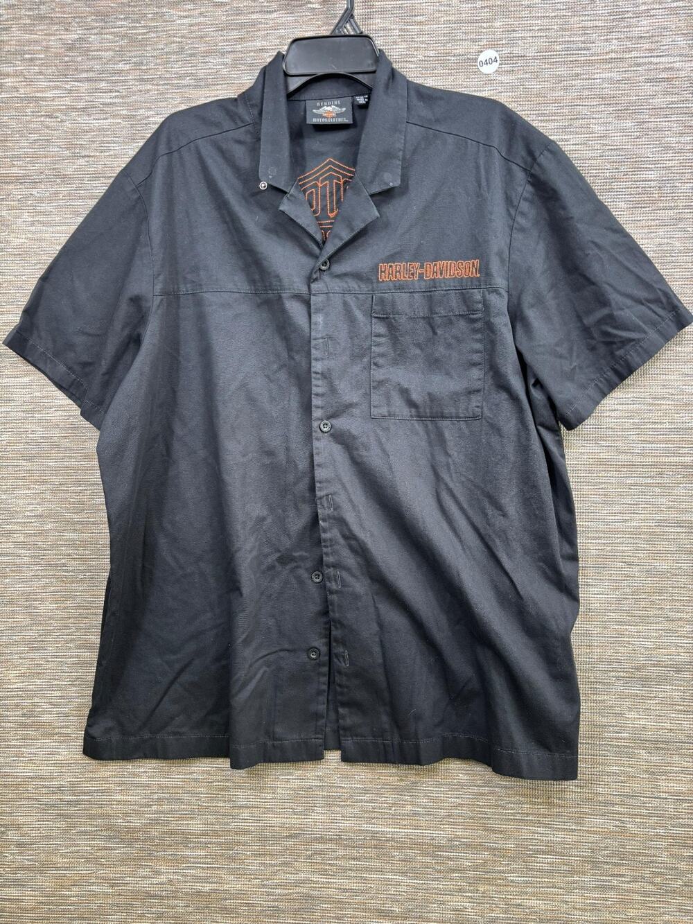 Harley-Davidson Genuine MotorClothes Button Down Shirt Men’s Size XL Black